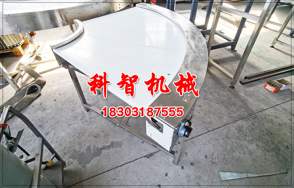 炸雞流水線皮帶轉(zhuǎn)彎機(jī)各項(xiàng)裝置